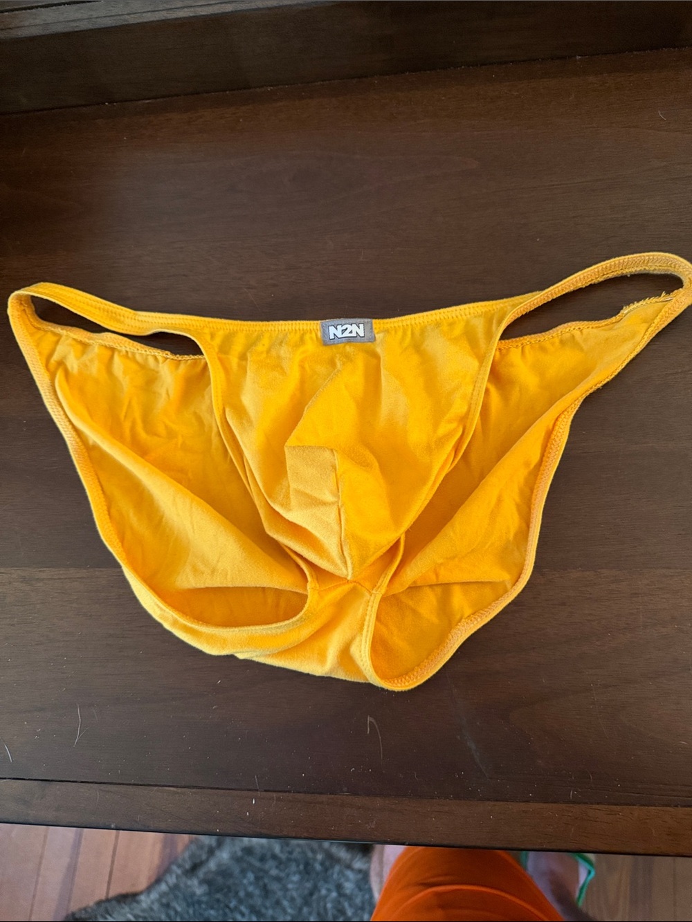 Men's Bright Orange Briefs by N2N – Low-Rise Supportive Fit